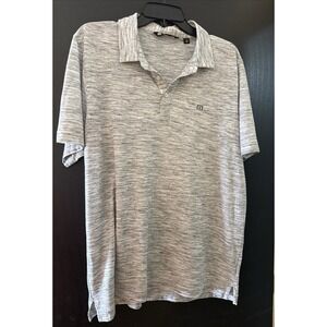 Travis Matthew's Polo Mens XL heather gray shirt short sleeve‎ collared